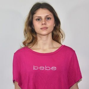 Bebe Rhinestone Top